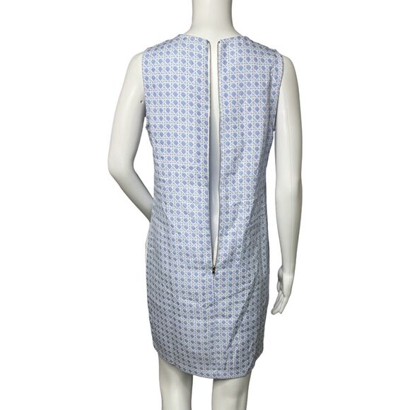 Romeo + Juliet Dress Women Small Blue White Geometric Shift Lace Feminine Preppy - Picture 5 of 10